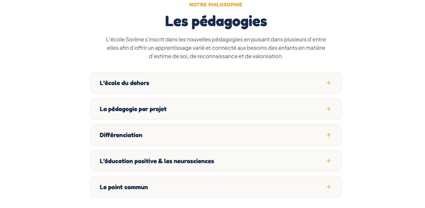 Site Internet École Sorène